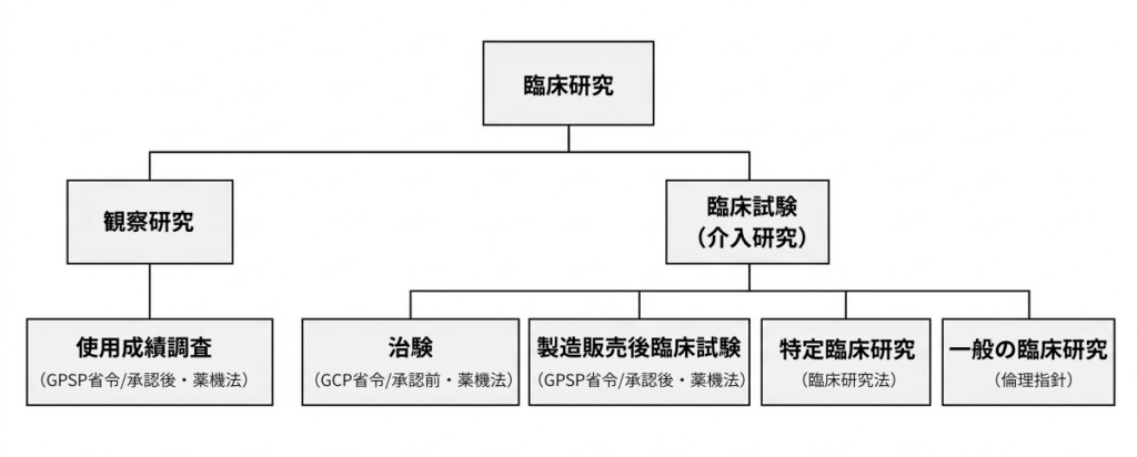 臨床研究の全体図